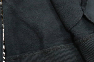 Tedman Full Zip Hoodie Men's Graphic Printed Zip-Up Hooded Sweatshirt TDSP-157 Black