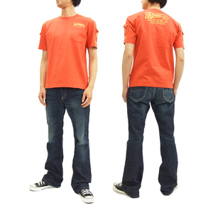Tedman 3 Pocket T-Shirt Men's Short Sleeve Graphic Tee TDSS-470 Red