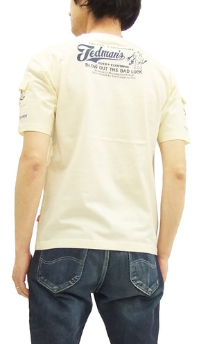 Tedman 3 Pocket T-Shirt Men's Short Sleeve Graphic Tee TDSS-470 Off/Navy-Blue