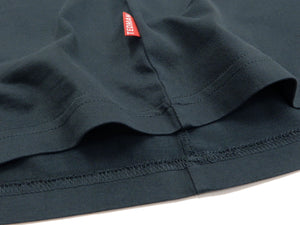 Tedman T-Shirt Men's Lucky Devil Graphic Short Sleeve Tee Efu-Shokai TDSS-539 Faded-Dark-Blue