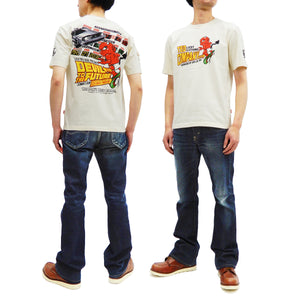 Tedman T-Shirt Men's Lucky Devil Graphic Short Sleeve Tee Efu-Shokai TDSS-539 Off-White