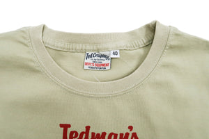 Tedman T-Shirt Men's Lucky Devil Military Graphic Short Sleeve Tee Efu-Shokai TDSS-549 Beige