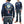Laden Sie das Bild in den Galerie-Viewer, Tedman Men&#39;s Casual Zip-Up Track Jacket with Lucky Devil Military Style Graphic TJS-3500 Navy-Blue
