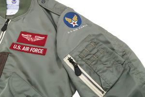 Tedman Lightweight Jacket Men's L-2 Flight Jacket Lucky Devil Custom Nylon Bomber Jacket TL2-190 Gray