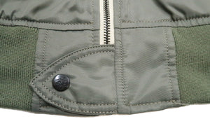 Tedman Lightweight Jacket Men's L-2 Flight Jacket Lucky Devil Custom Nylon Bomber Jacket TL2-190 Gray