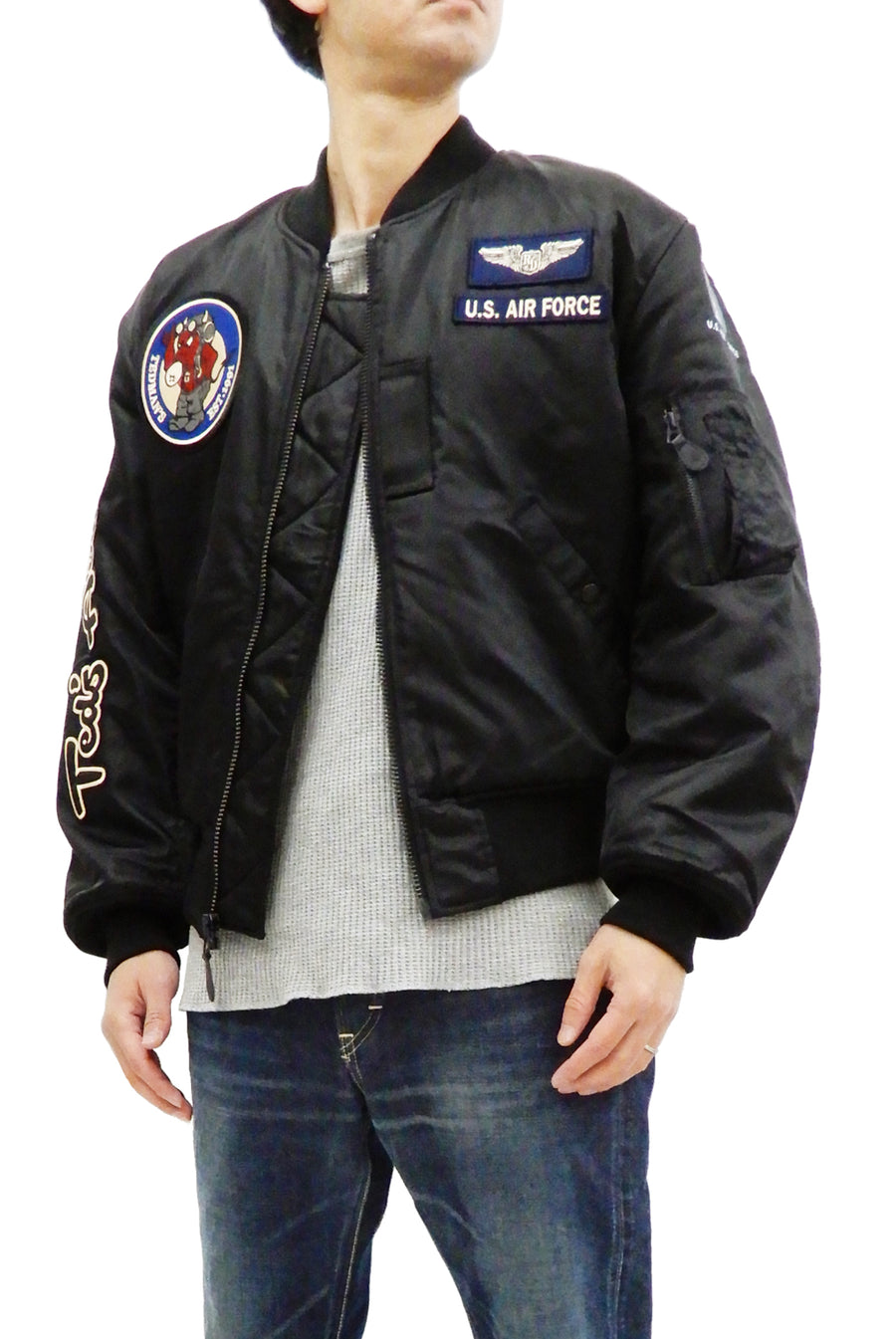 MFH MA1 bomber pilot jacket, black | Apparel \ Jackets \ Flight Jackets  militarysurplus.eu | Army Navy Surplus - Tactical | Big variety - Cheap  prices | Military Surplus, Clothing, Law Enforcement, Boots, Outdoor &  Tactical Gear