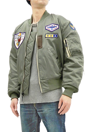 Tedman MA-1 Flight Jacket Men's Custom MA1 Bomber with Patch Embroidery TMA-580 Gray