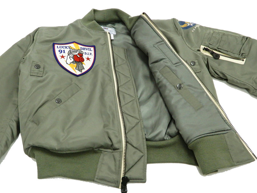 Tedman MA-1 Flight Jacket Men's Custom MA1 Bomber with Patch Embroidery TMA-580 Gray