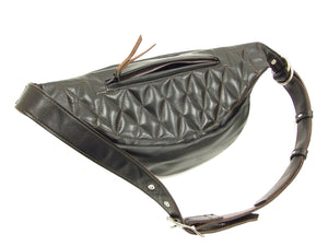 TOYS McCOY BECK Leather Sling Bag Men's Casual Bag Waist Bag TMA1613 Black