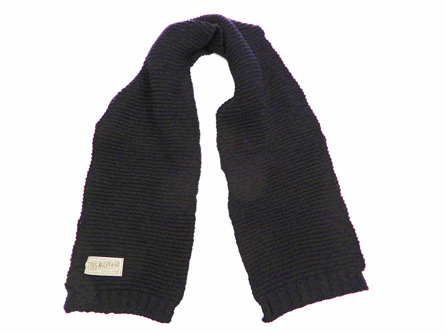 TOYS McCOY Men's Scarf the American Red Cross Wool Knit Muffler Style TMA1634 Navy Blue