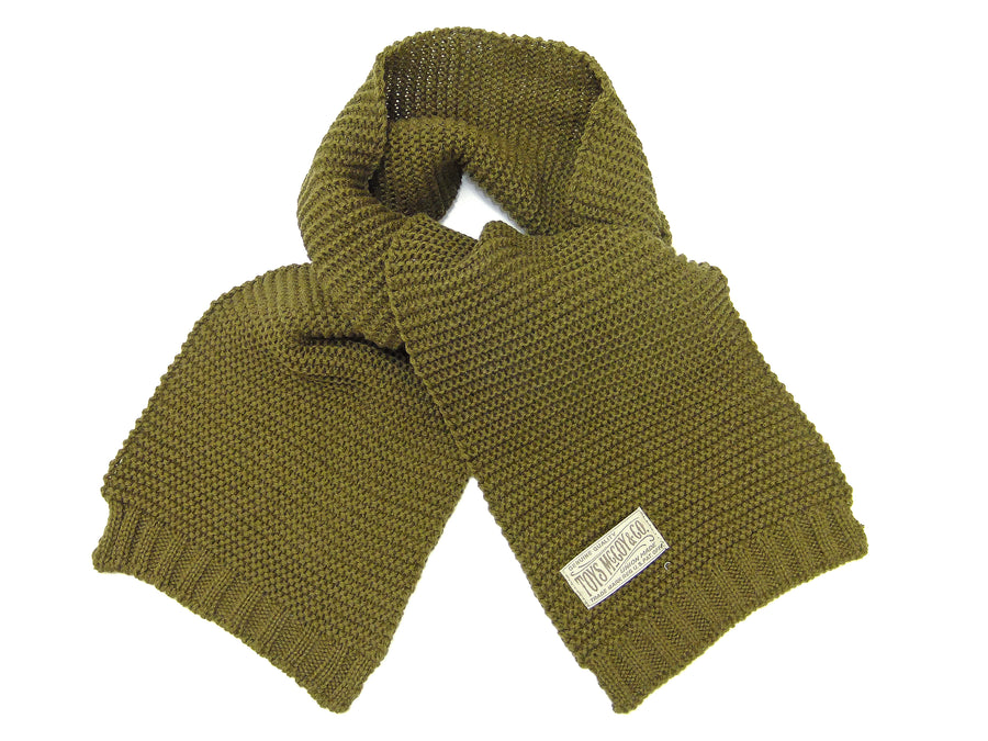 TOYS McCOY Men's Scarf the American Red Cross Wool Knit Muffler Style TMA1634 Olive