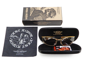 TOYS McCOY Sunglasses Easy Rider Edition Worn By Peter Fonda Bikershades TMA2006 Gold Color