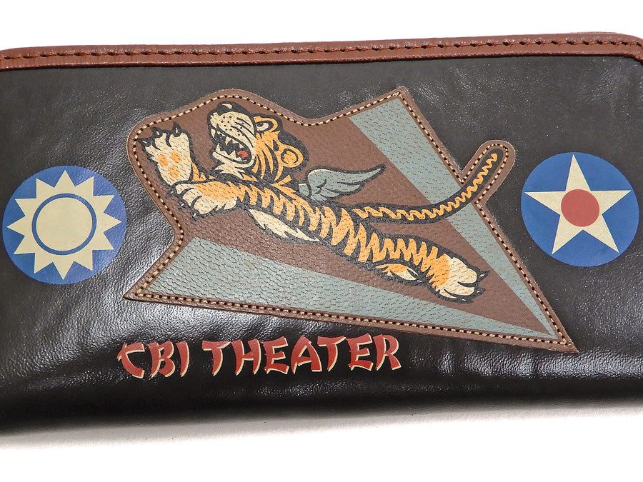 TOYS McCOY Leather Long Wallet Men's Casual Flying Tigers Military Style TMA2011 Brown