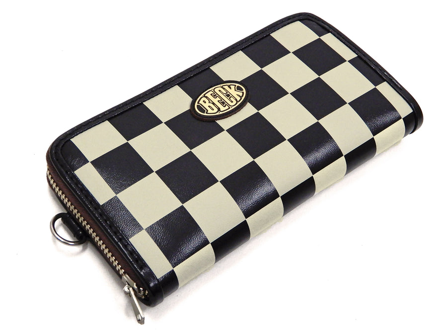 Women Printing Wallet Long Handbag Fashion Wild Plaid Zipper