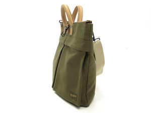 TOYS McCOY Canvas Shoulder Bag Men's Casual Military Helmet Bag Style TMA2024 C/#160 Olive