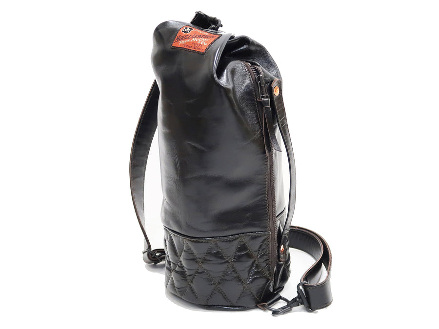 TOYS McCOY Leather Mini Duffle Sling Bag Men's Casual Small Crossbody Bag TMA2207 Black