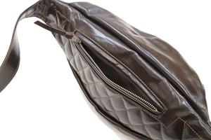 TOYS McCOY Bag Men's Casual Genuine Horsehide Quilted Leather Sling Bag Waist Pack TMA2219 050 Brown