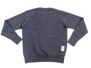 TOYS McCOY Sweatshirt Men's Plain Sweat Shirt Loop-wheeled Vintage Style TMC1675 141 Faded bluish-Gray