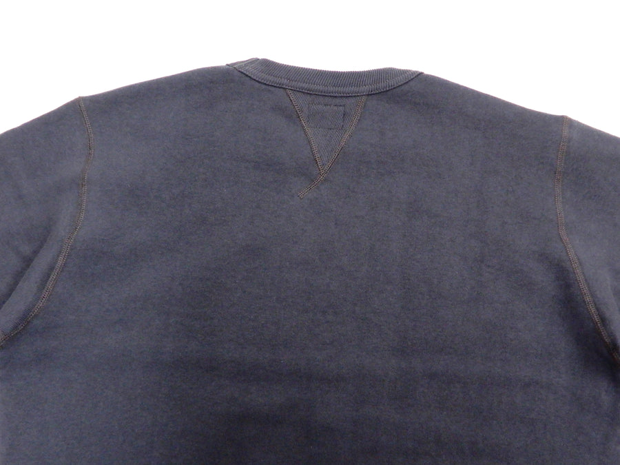 TOYS McCOY Sweatshirt Men's Plain Sweat Shirt Loop-wheeled Vintage Style TMC1675 141 Faded bluish-Gray