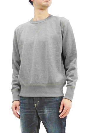 TOYS McCOY Sweatshirt Men's Plain Sweat Shirt Loop-wheeled Vintage Style TMC1675 020 Ash-Gray