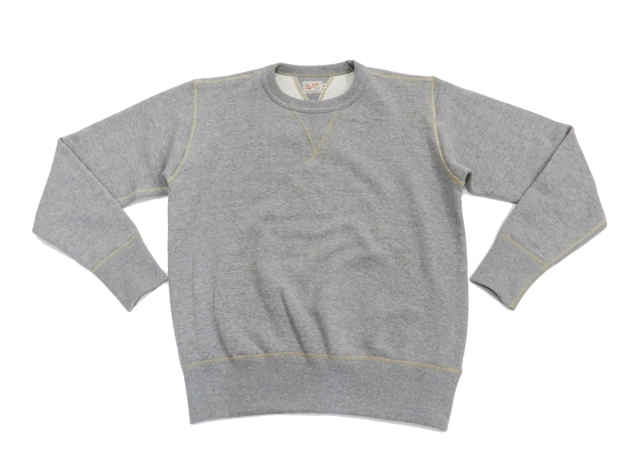TOYS McCOY Sweatshirt Men's Plain Sweat Shirt Loop-wheeled Vintage Style TMC1675 020 Ash-Gray