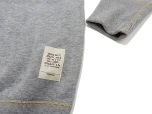 TOYS McCOY Sweatshirt Men's Plain Sweat Shirt Loop-wheeled Vintage Style TMC1675 020 Ash-Gray
