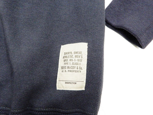 TOYS McCOY Hoodie Men's Vintage inspired Plain Zip Front Hooded Sweatshirt TMC2065 141-Faded-bluish-gray