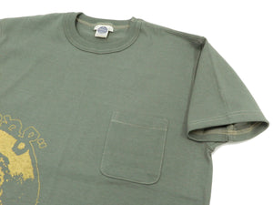 TOYS McCOY T-Shirt Men's Taxi Driver King Kong Company Short Sleeve Loopwheeled Tee TMC2224 Green