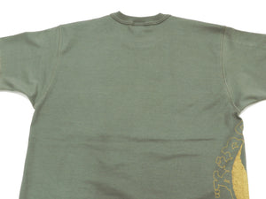 TOYS McCOY T-Shirt Men's Taxi Driver King Kong Company Short Sleeve Loopwheeled Tee TMC2224 Green