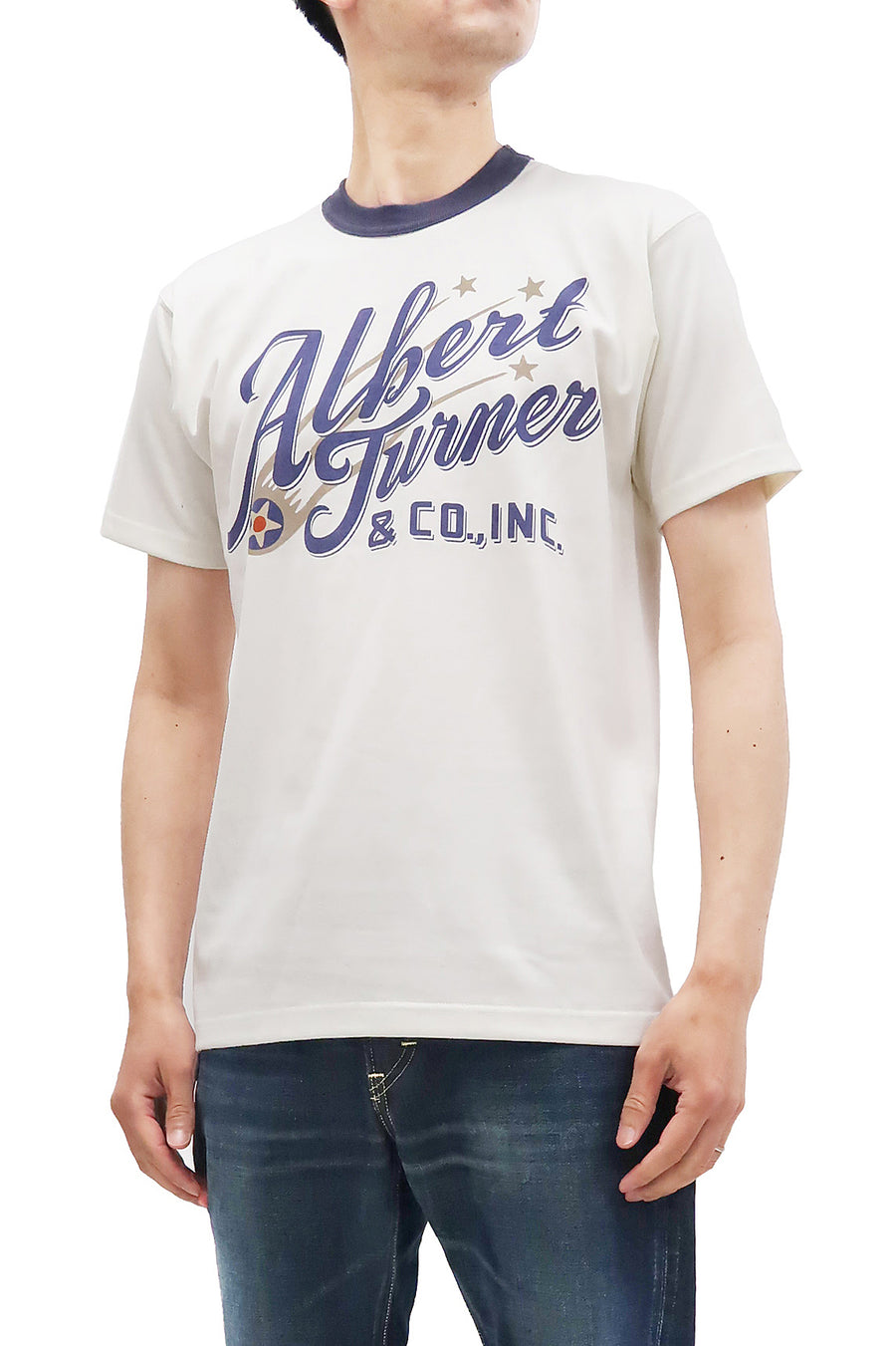 TOYS McCOY T-Shirt Men's The Albert Turner & Co. Logo Military Short Sleeve Tee TMC2242 011 Off-White
