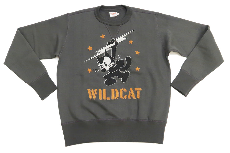 TOYS McCOY Sweatshirt Men's Felix the Cat Sweat Shirt Loop-wheeled Vintage Style TMC2251 030 Faded-Black