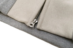 TOYS McCOY Solid Hoodie Men's Vintage inspired Plain Zip Front Hooded Sweatshirt TMC2272 040 Sand