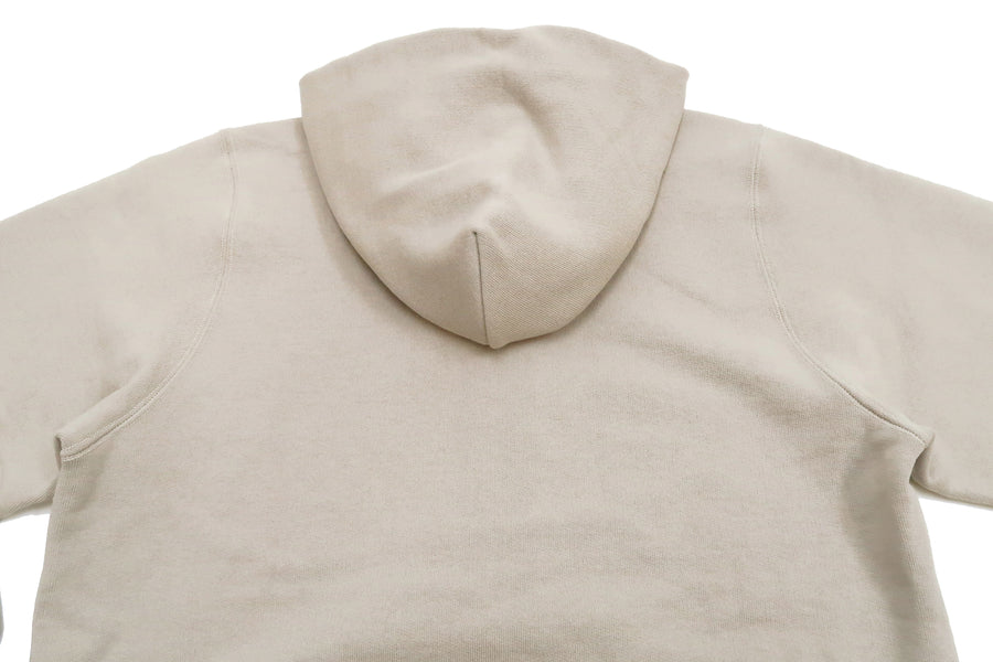 TOYS McCOY Solid Hoodie Men's Vintage inspired Plain Zip Front Hooded Sweatshirt TMC2272 040 Sand