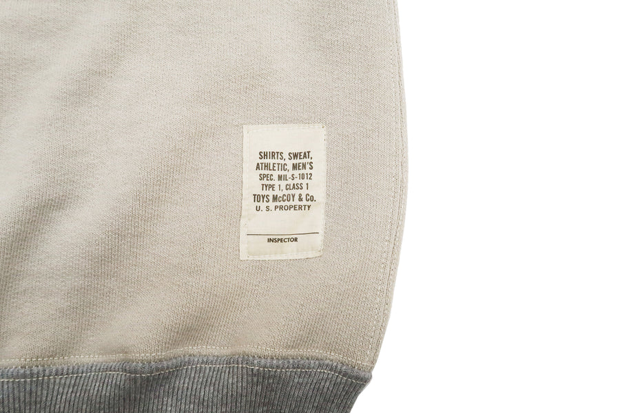 TOYS McCOY Solid Hoodie Men's Vintage inspired Plain Zip Front Hooded Sweatshirt TMC2272 040 Sand