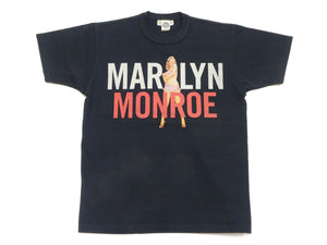 TOYS McCOY T-Shirt Men's Marilyn Monroe Graphic Heavyweight Short Sleeve Loopwheel Tee TMC2310 030 Black
