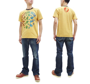TOYS McCOY T-Shirt Men's Grateful Dead Dancing Bears Short Sleeve Loopwheel Tee TMC2314 060 Faded-Yellow
