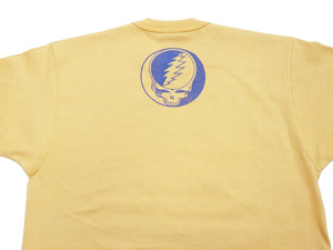 TOYS McCOY T-Shirt Men's Grateful Dead Dancing Bears Short Sleeve Raw/Unwashed Loopwheel Tee TMC2315 060 Faded-Yellow