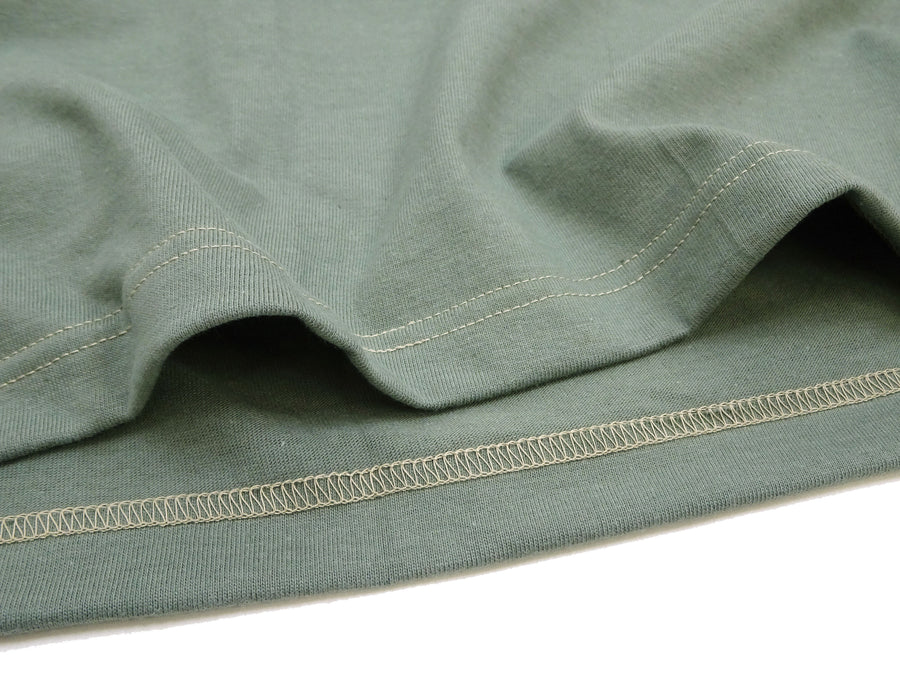 TOYS McCOY T-Shirt Men's Military Inspired Graphic Short Sleeve Loopwheel Tee TMC2326 160 Faded-Green
