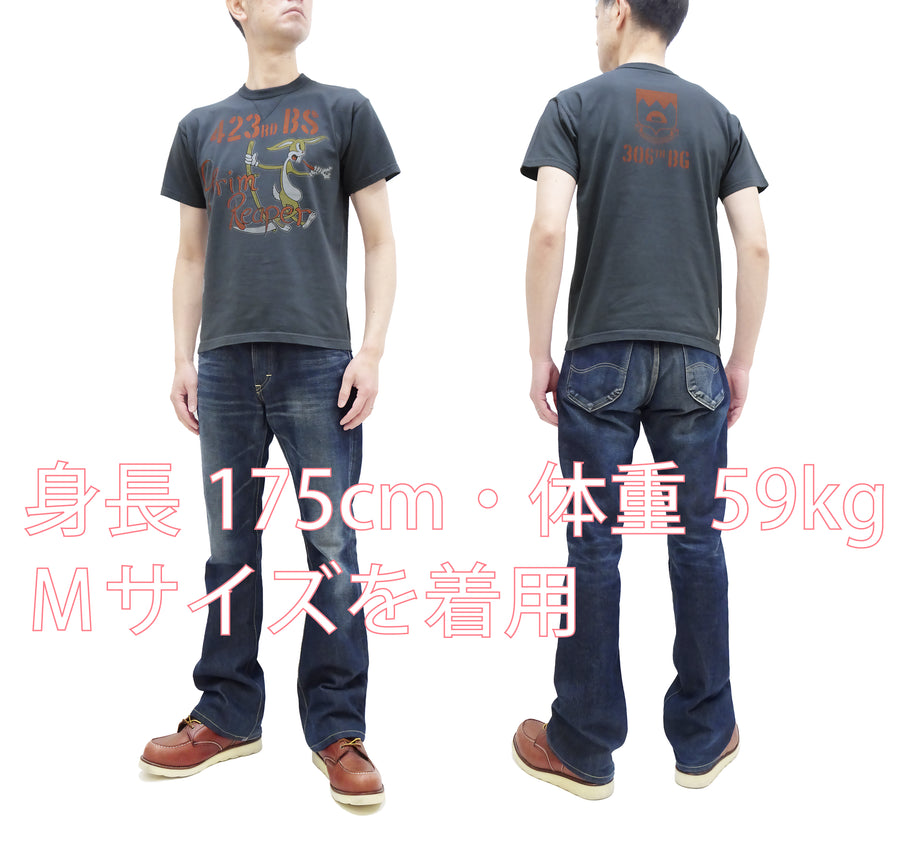 TOYS McCOY T-Shirt Men's Military Inspired Graphic Garment-Dyed Heavyweight Short Sleeve Loopwheel Tee TMC2329 030 Faded-Black