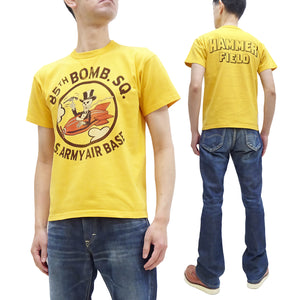 TOYS McCOY T-Shirt Men's Military Inspired Graphic Garment-Dyed Heavyweight Short Sleeve Loopwheel Tee TMC2331 060 Faded-Yellow