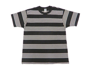 TOYS McCOY Striped T-Shirt Men's Steve McQueen Short Sleeve Stripe Tee TMC2342 041 Ivory/Black