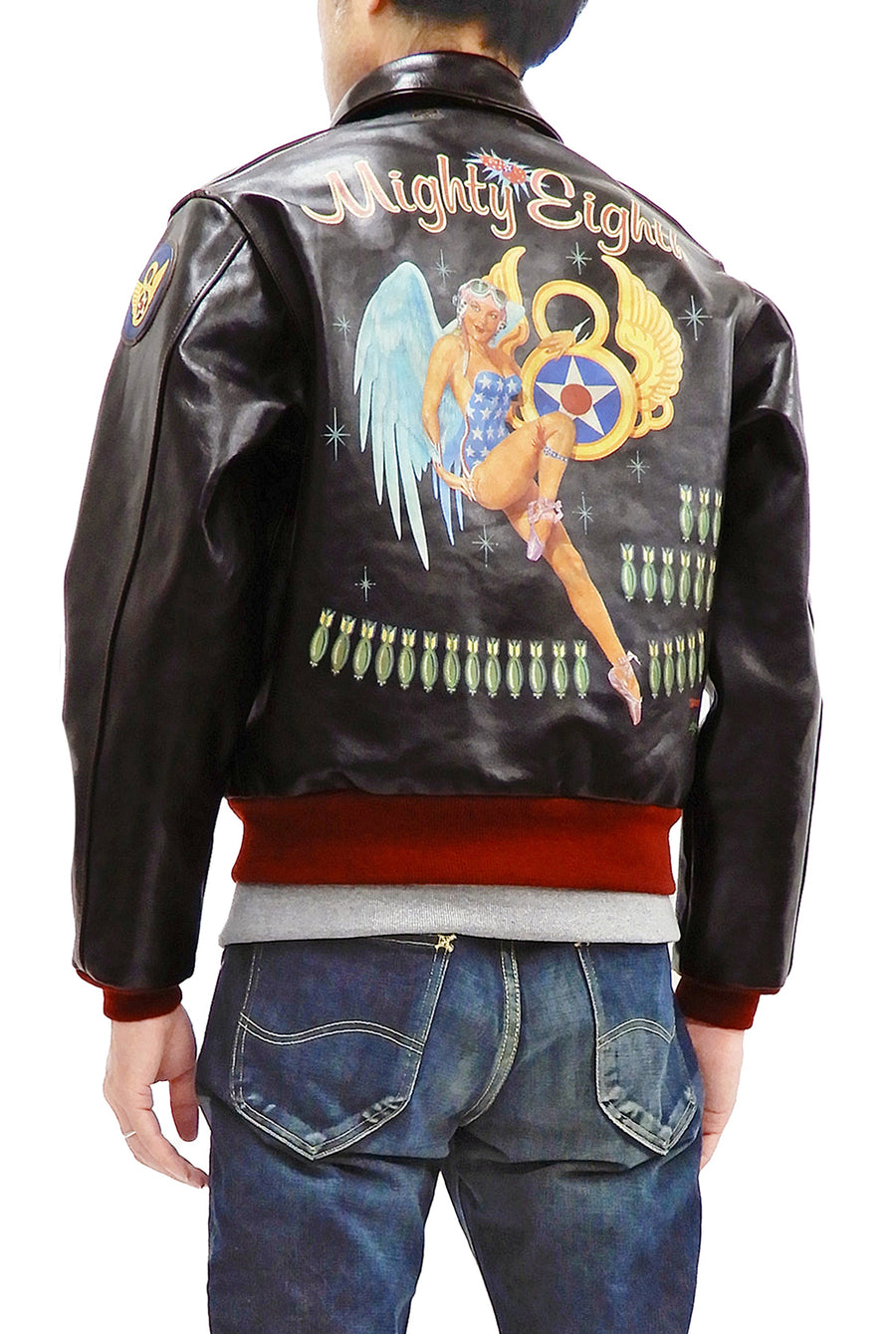 TOYS McCOY Jacket Men's A-2 Flight Jacket A2 Custom Leather Bomber