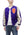 TOYS McCOY Jacket Men's Marilyn Monroe Unfilled Lightweight Satin Varsity Jacket TMJ2303 Blue/Off-White