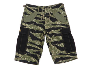 TOYS McCOY Men's Military Cargo Shorts Tiger Stripe Camouflage Pattern TMP1902