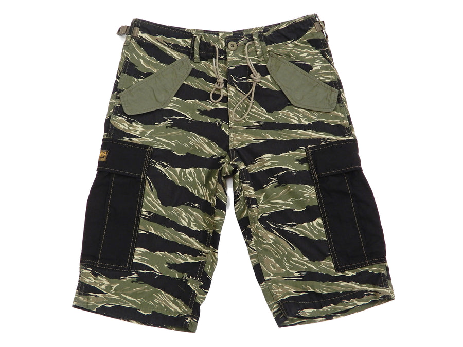 TOYS McCOY Men's Military Cargo Shorts Tiger Stripe Camouflage Pattern TMP1902