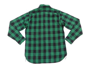 TOYS McCOY Shirt Men's Buffalo Plaid Long Sleeve Checked Button Up Shirt TMS2108 Green