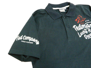 Tedman Polo Shirt Men's Short Sleeve Cotton Jersey Graphic Polo Shirt TMSP-600 Faded-Dark-Blue