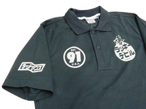 Tedman Polo Shirt Men's Short Sleeve Cotton Jersey Graphic Polo Shirt TMSP-700 Faded-Dark-Blue