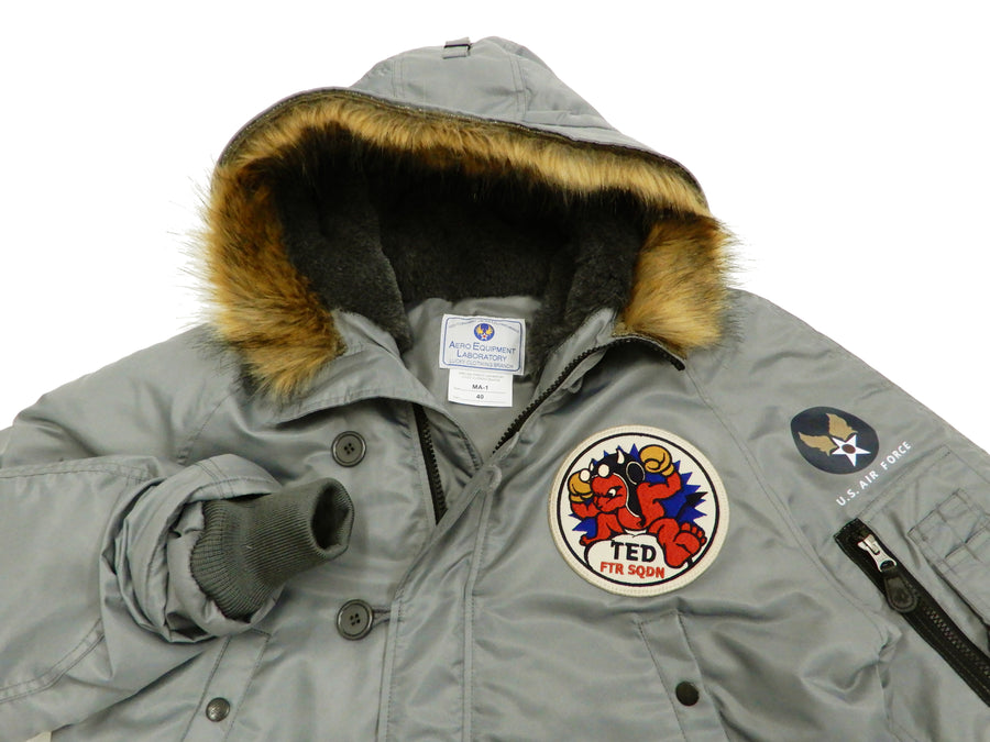 Tedman N-3B Parka Men's Winter Padded Coat Jacket with Patch TN3B
