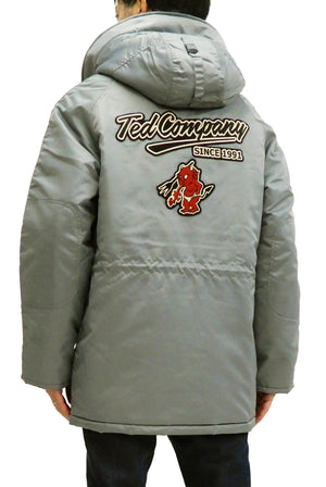 Tedman N-3B Parka Men's Winter Padded Coat Jacket with Patch TN3B-070 TN3-B-070 Gray